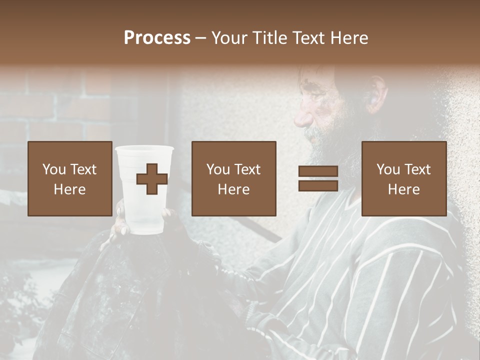 Depression Charity Problem PowerPoint Template