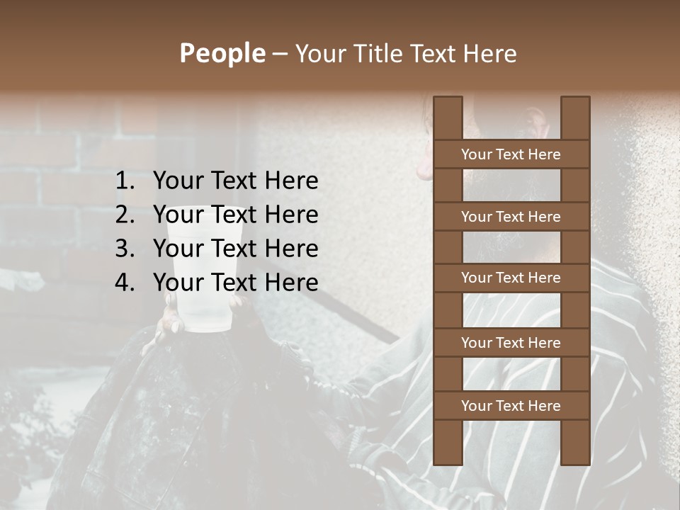 Depression Charity Problem PowerPoint Template