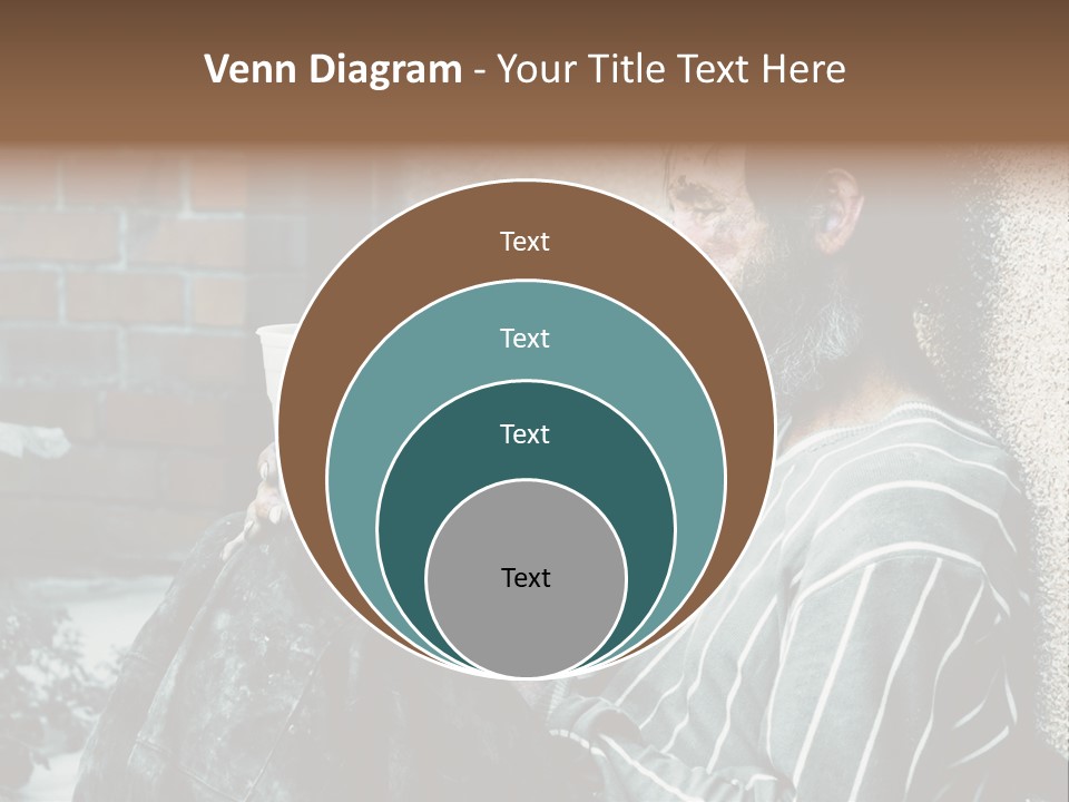 Depression Charity Problem PowerPoint Template