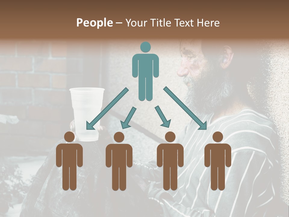 Depression Charity Problem PowerPoint Template