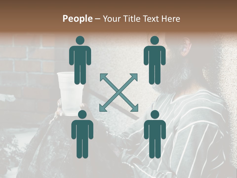 Depression Charity Problem PowerPoint Template