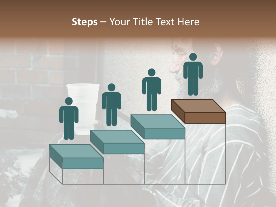 Depression Charity Problem PowerPoint Template