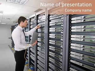 Male Digital Industry PowerPoint Template