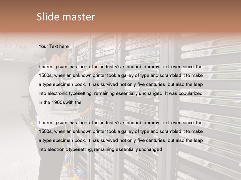 Male Digital Industry PowerPoint Template