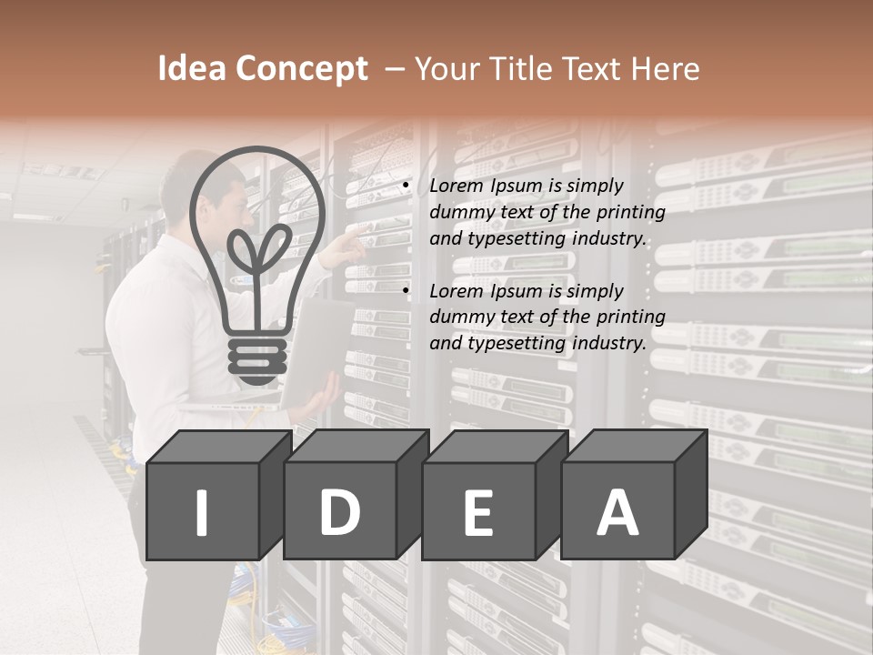 Male Digital Industry PowerPoint Template