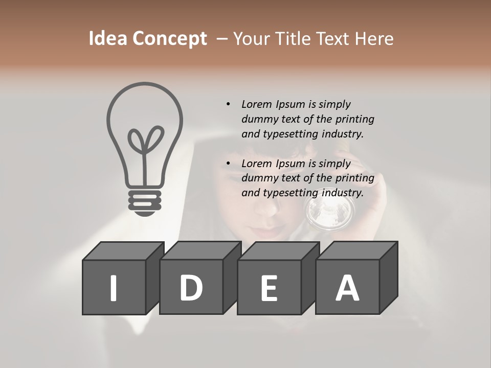 Youth Bedroom Relaxation PowerPoint Template