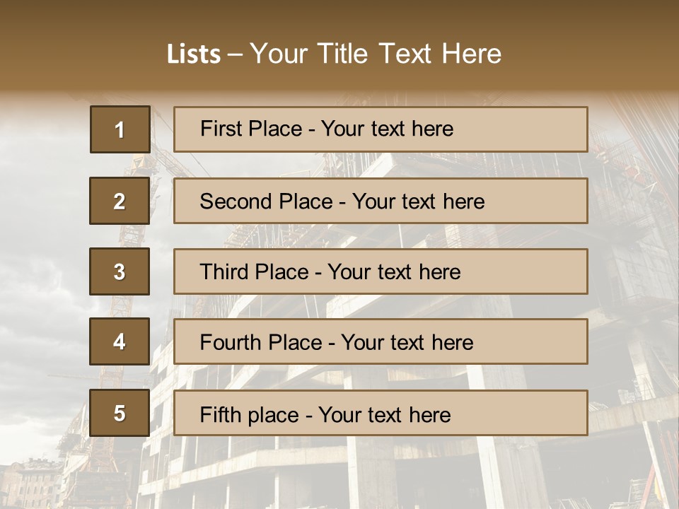 City Build Project PowerPoint Template