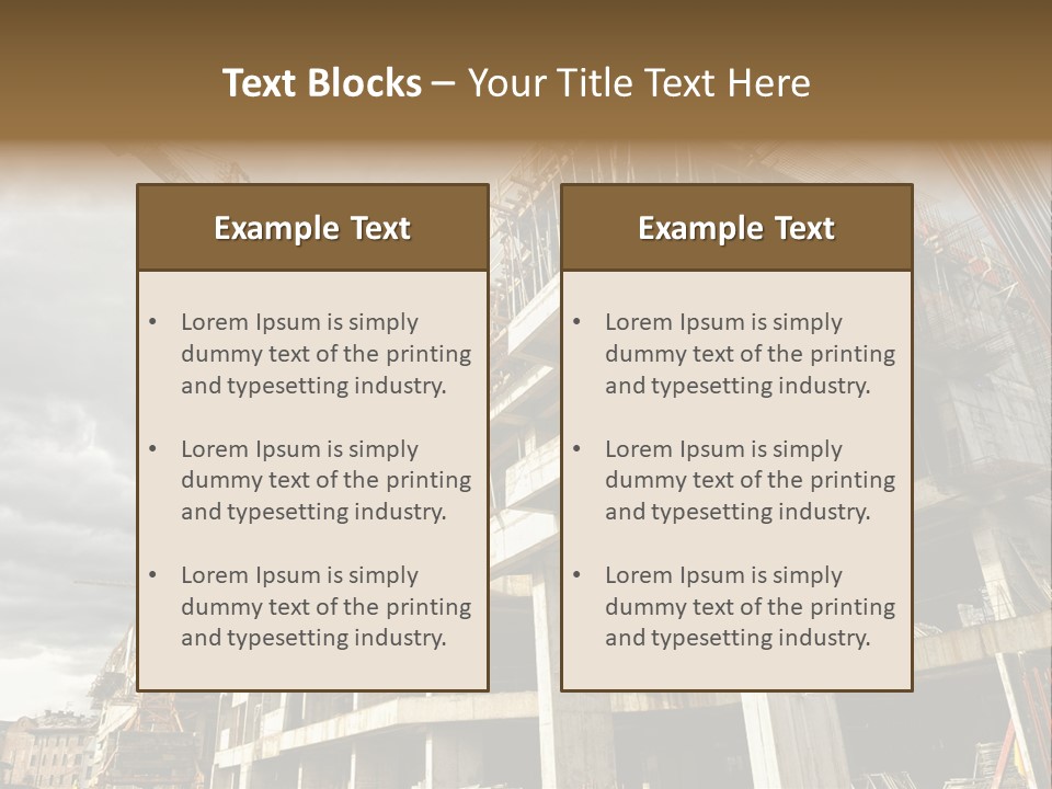 City Build Project PowerPoint Template