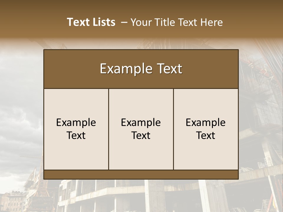 City Build Project PowerPoint Template