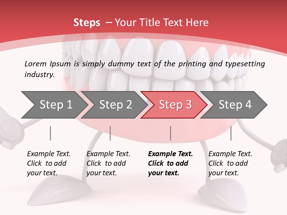 Humorous Illustration Dentistry PowerPoint Template