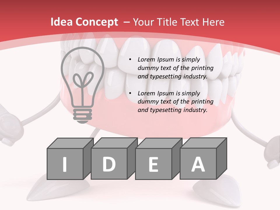Humorous Illustration Dentistry PowerPoint Template
