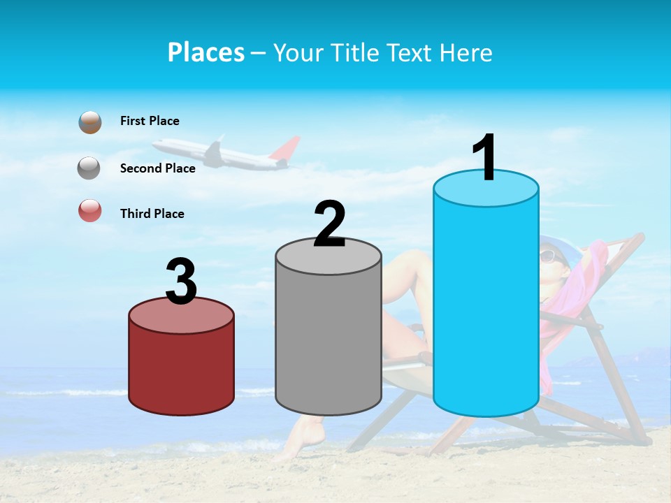 Sky Sea Woman PowerPoint Template