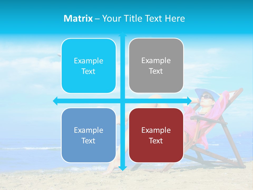 Sky Sea Woman PowerPoint Template