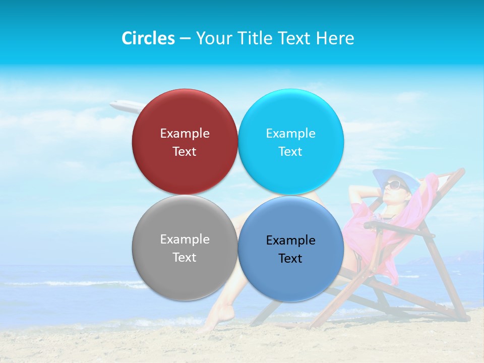 Sky Sea Woman PowerPoint Template