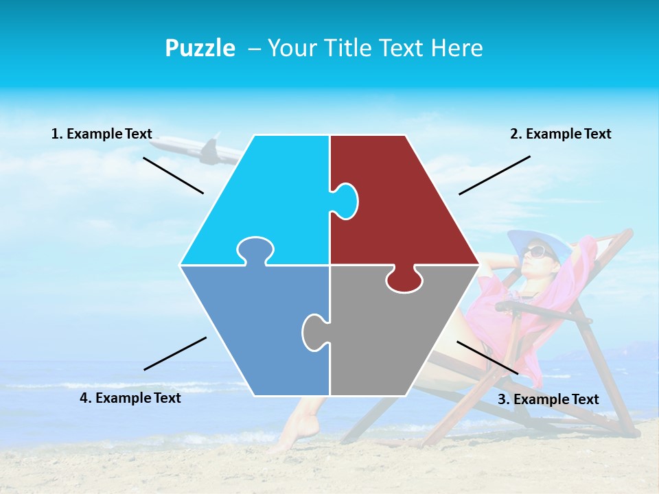 Sky Sea Woman PowerPoint Template