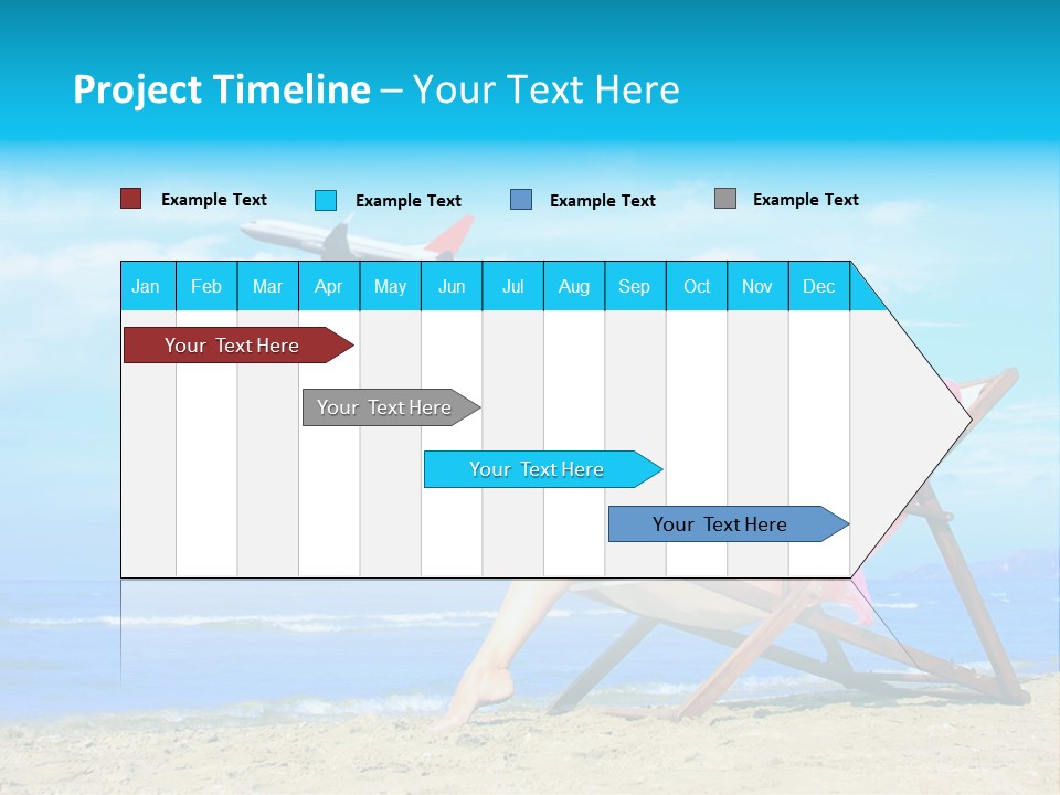 Sky Sea Woman PowerPoint Template