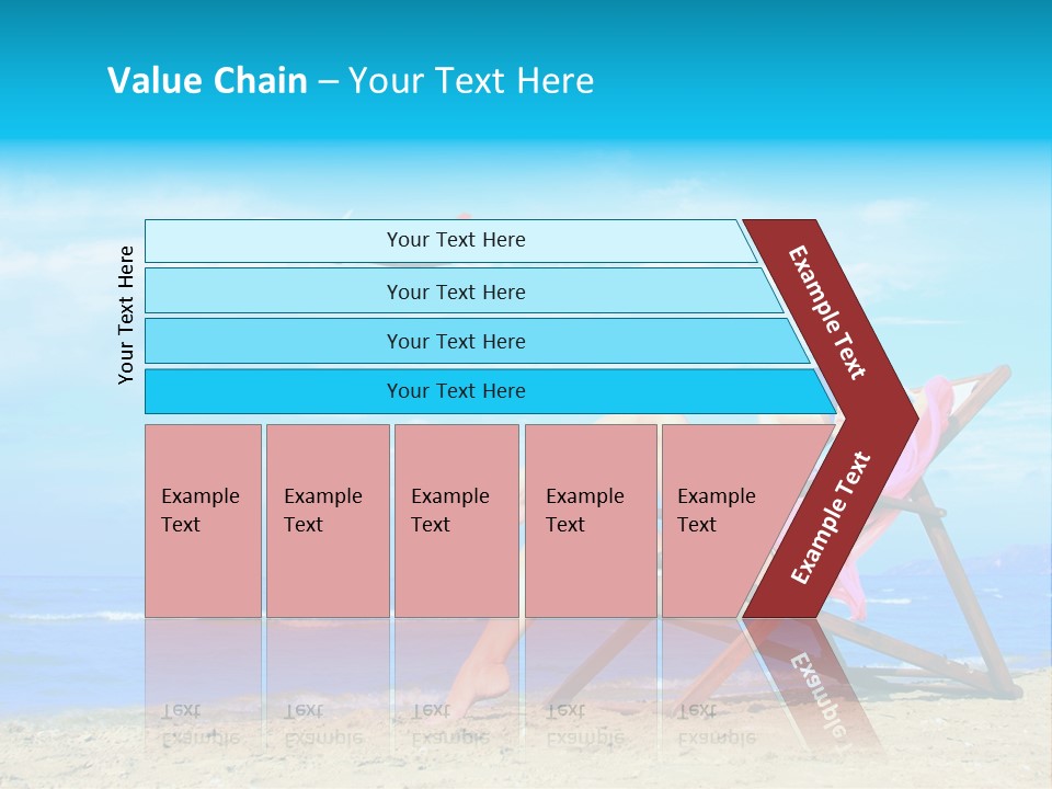 Sky Sea Woman PowerPoint Template