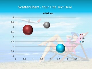 Sky Sea Woman PowerPoint Template