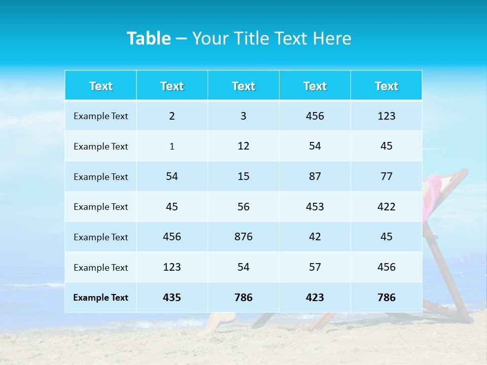 Sky Sea Woman PowerPoint Template