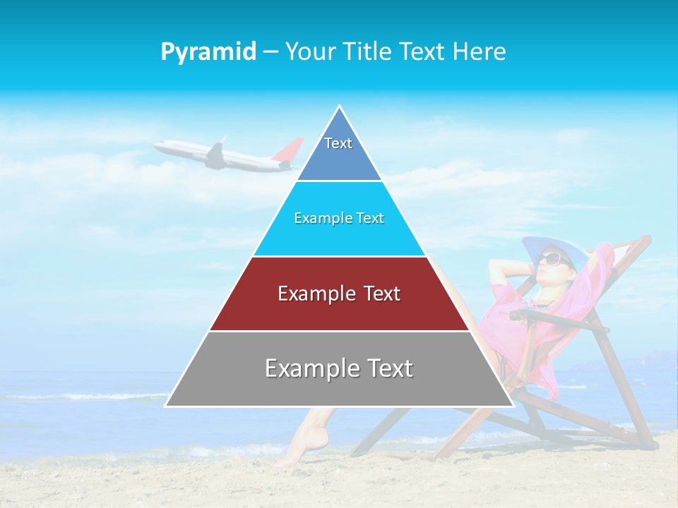 Sky Sea Woman PowerPoint Template