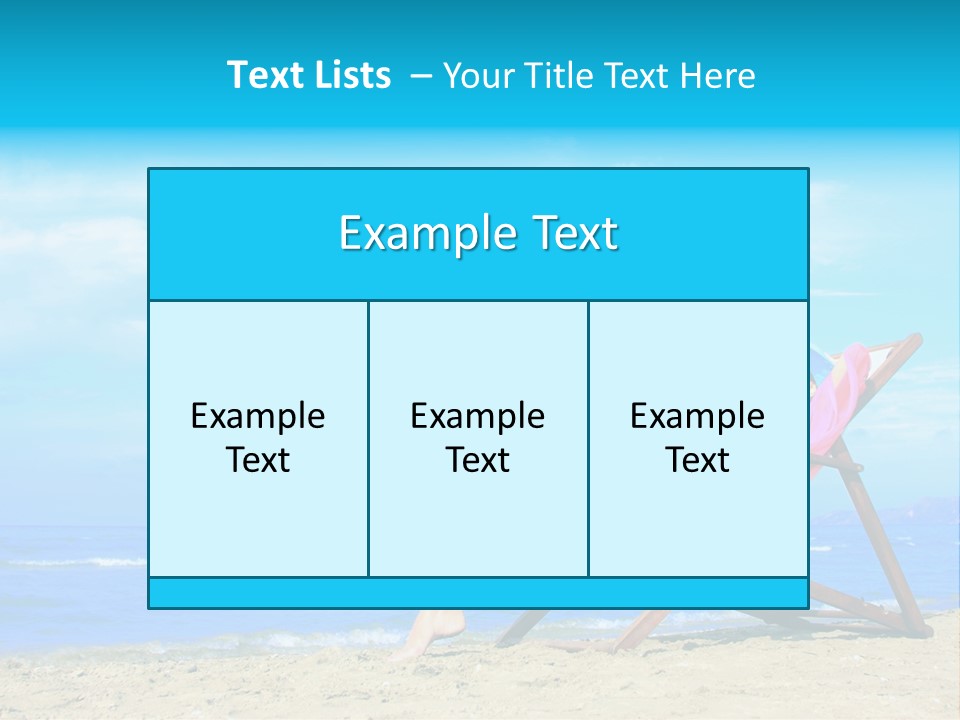 Sky Sea Woman PowerPoint Template