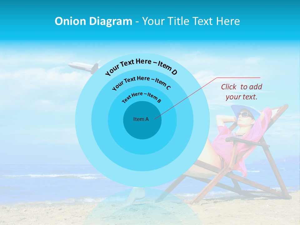 Sky Sea Woman PowerPoint Template