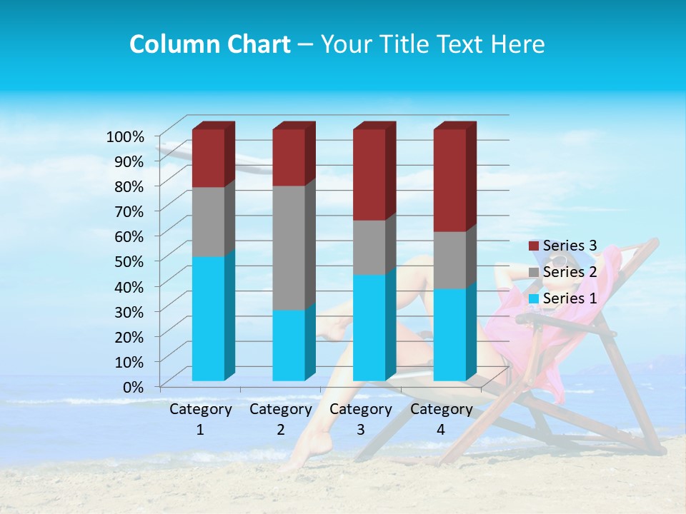 Sky Sea Woman PowerPoint Template