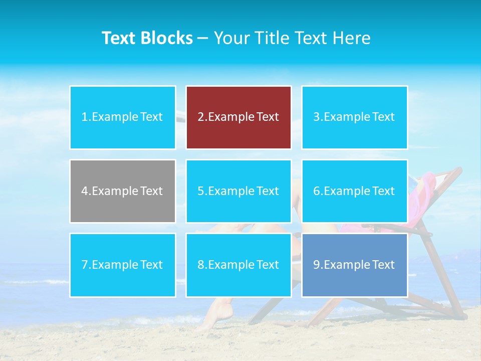 Sky Sea Woman PowerPoint Template