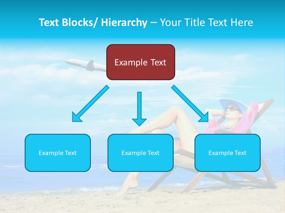 Sky Sea Woman PowerPoint Template