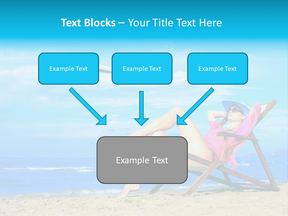 Sky Sea Woman PowerPoint Template