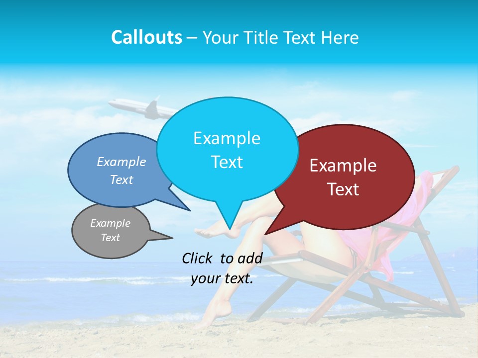 Sky Sea Woman PowerPoint Template