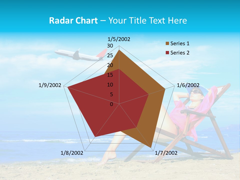 Sky Sea Woman PowerPoint Template