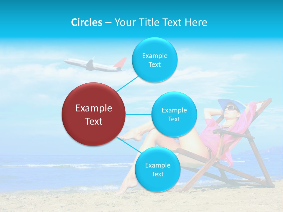 Sky Sea Woman PowerPoint Template