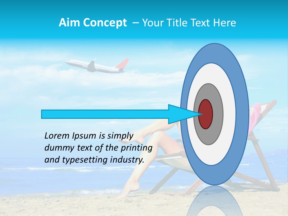 Sky Sea Woman PowerPoint Template