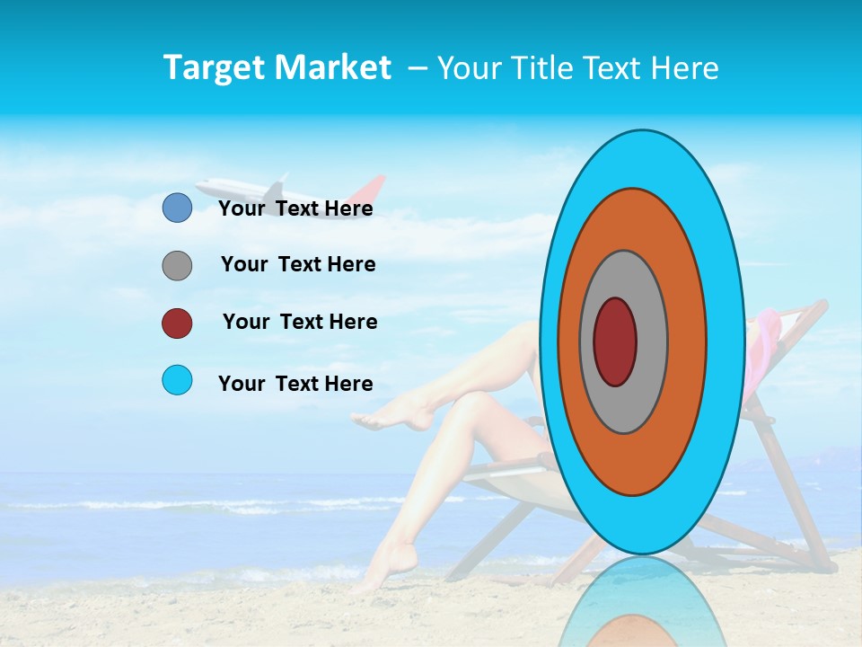 Sky Sea Woman PowerPoint Template