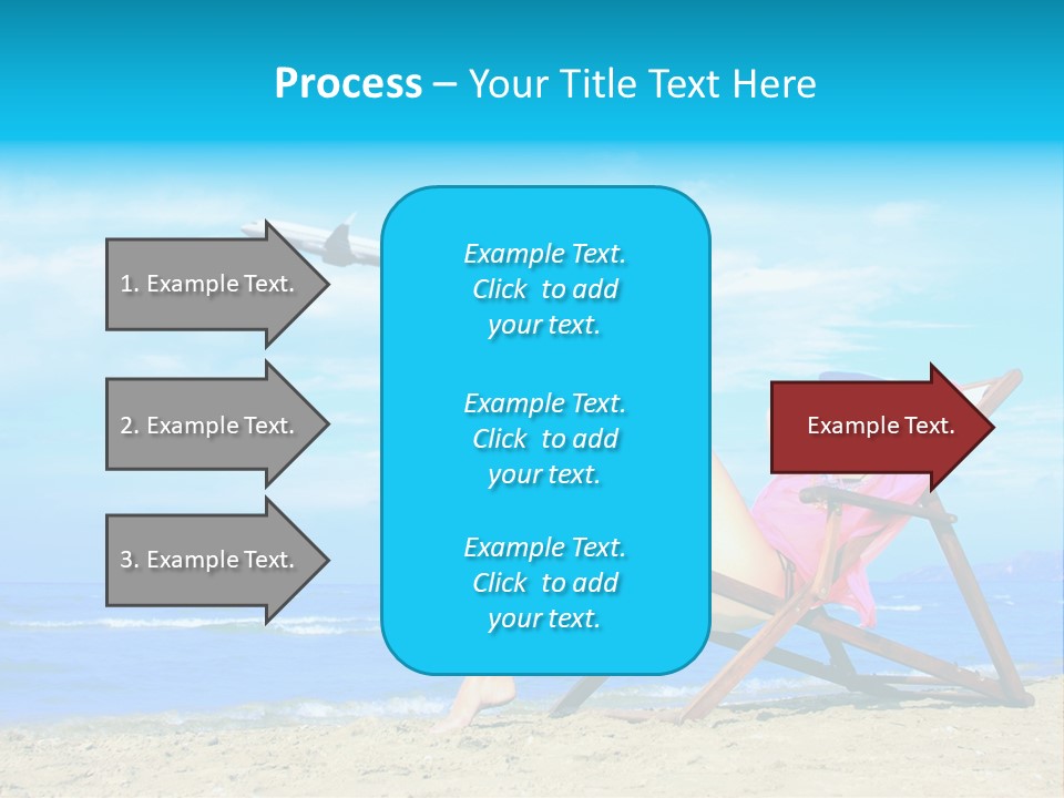 Sky Sea Woman PowerPoint Template