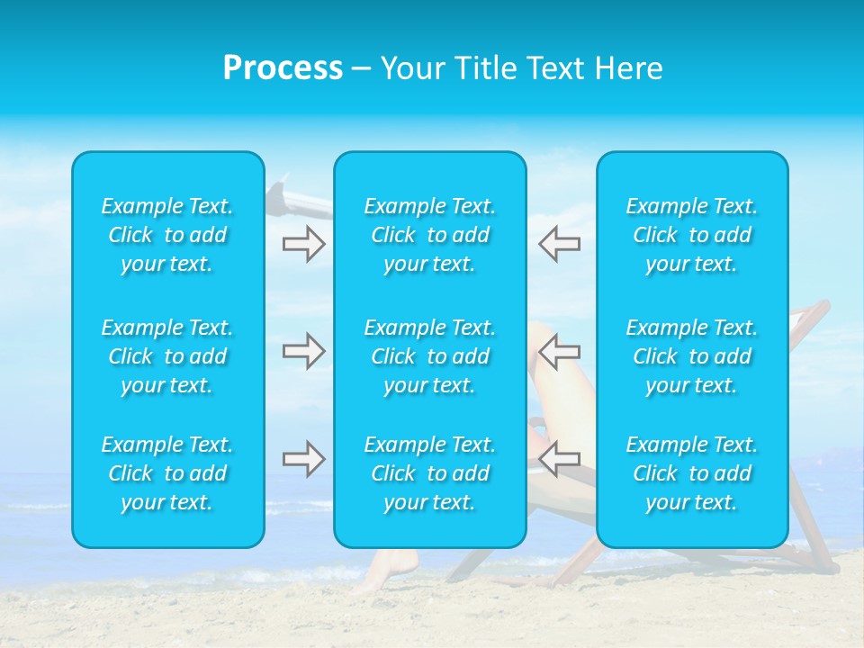 Sky Sea Woman PowerPoint Template