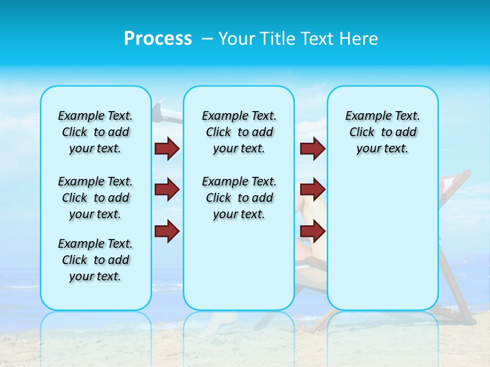 Sky Sea Woman PowerPoint Template