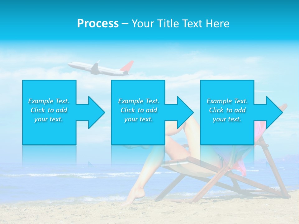 Sky Sea Woman PowerPoint Template