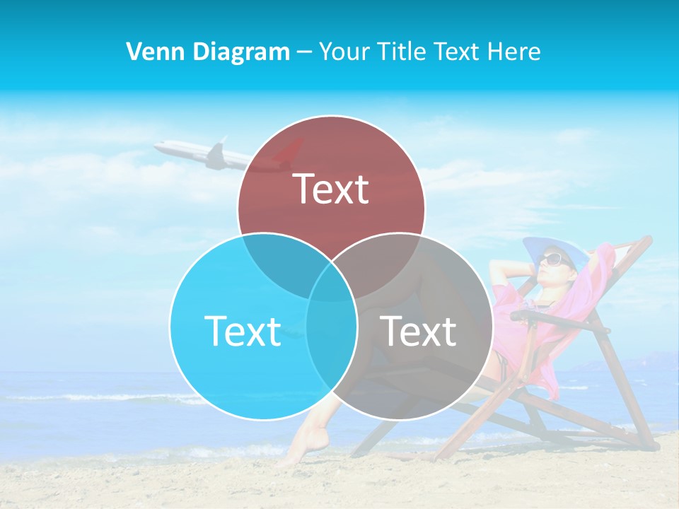 Sky Sea Woman PowerPoint Template