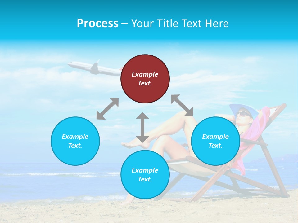 Sky Sea Woman PowerPoint Template