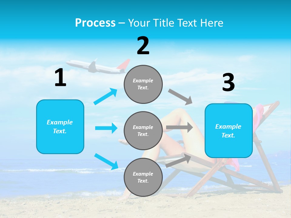 Sky Sea Woman PowerPoint Template