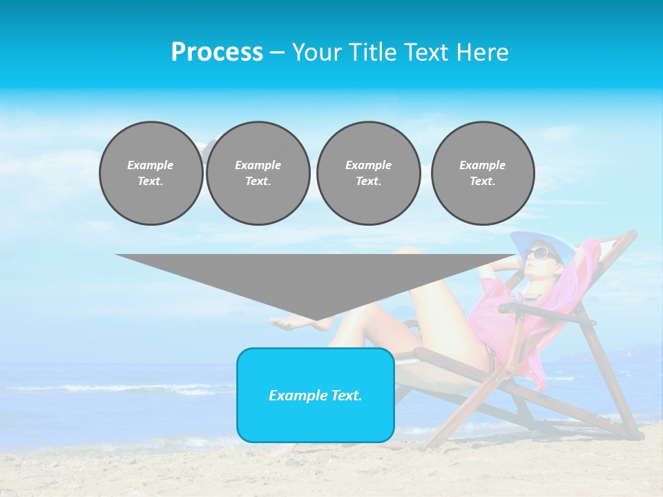 Sky Sea Woman PowerPoint Template