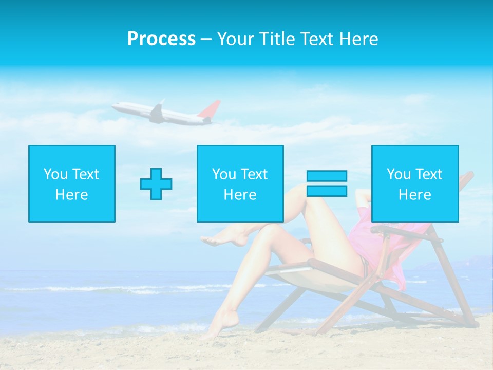 Sky Sea Woman PowerPoint Template
