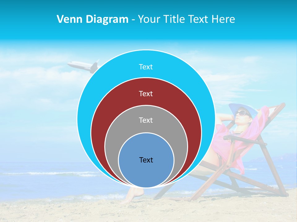 Sky Sea Woman PowerPoint Template