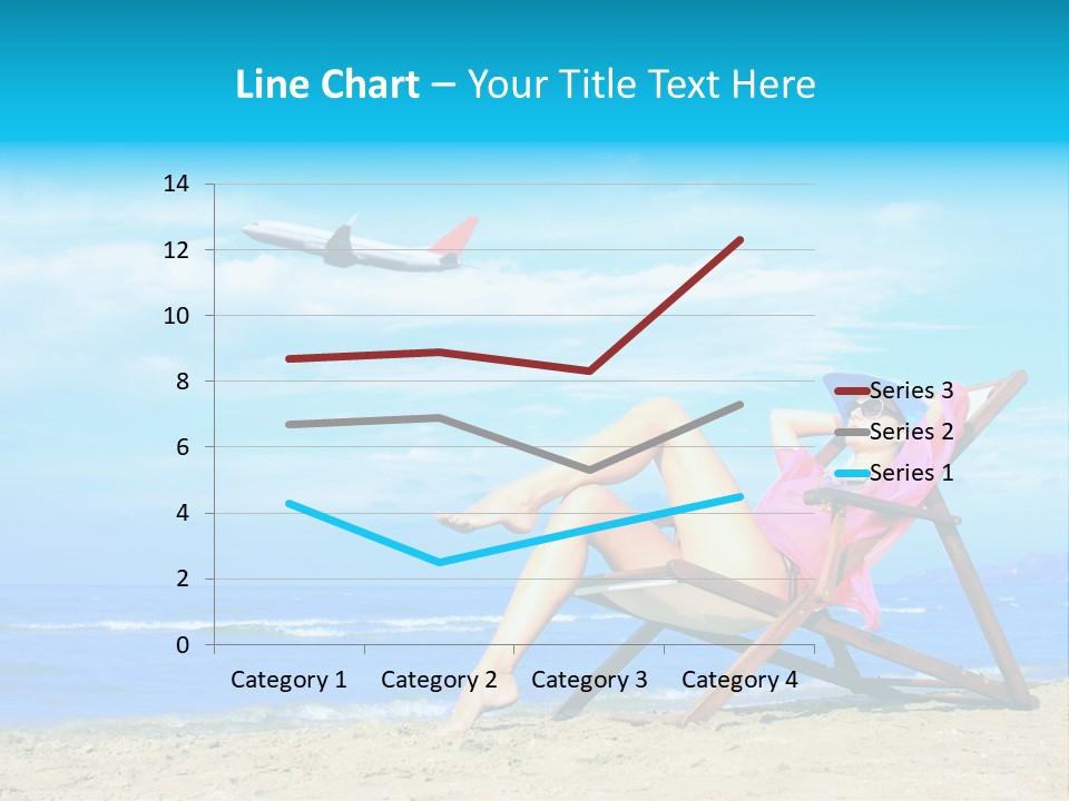 Sky Sea Woman PowerPoint Template