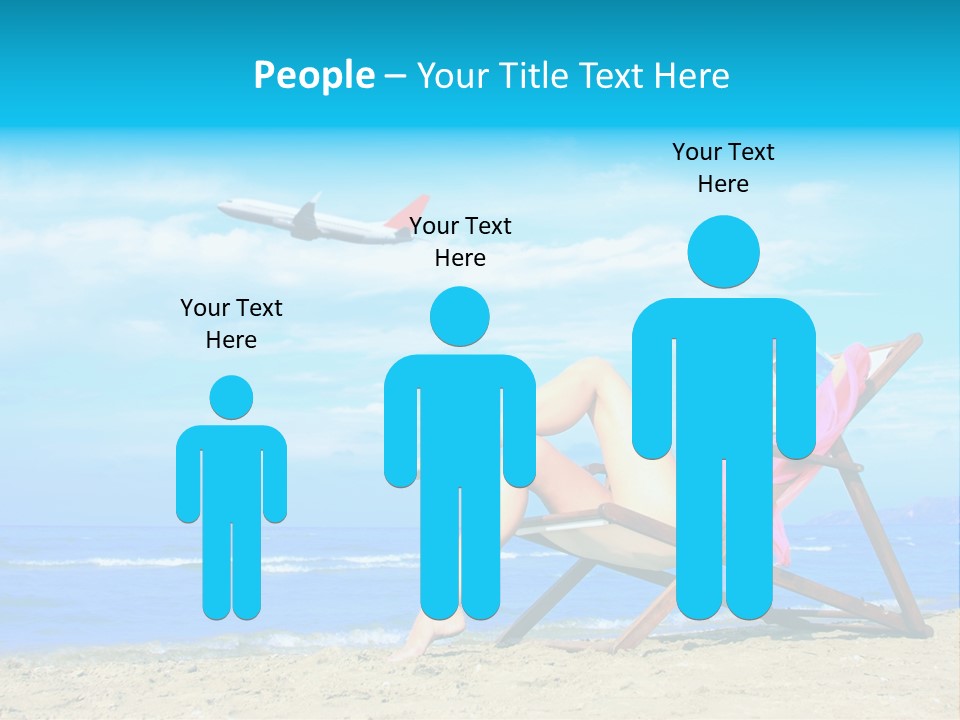 Sky Sea Woman PowerPoint Template