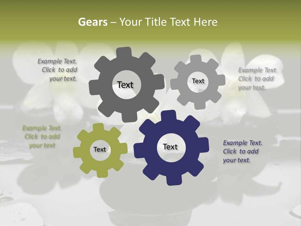 Meditation Health Stone PowerPoint Template