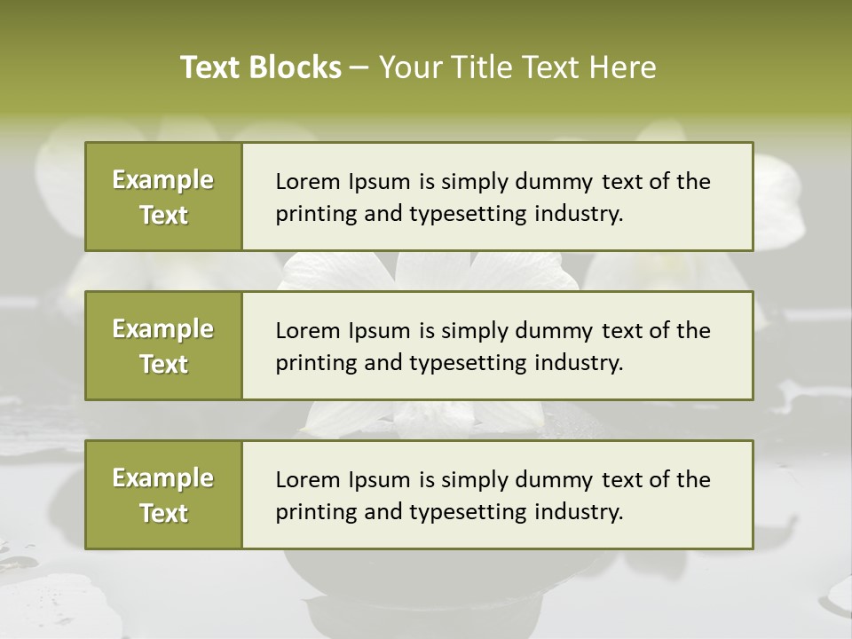 Meditation Health Stone PowerPoint Template