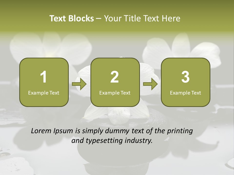 Meditation Health Stone PowerPoint Template